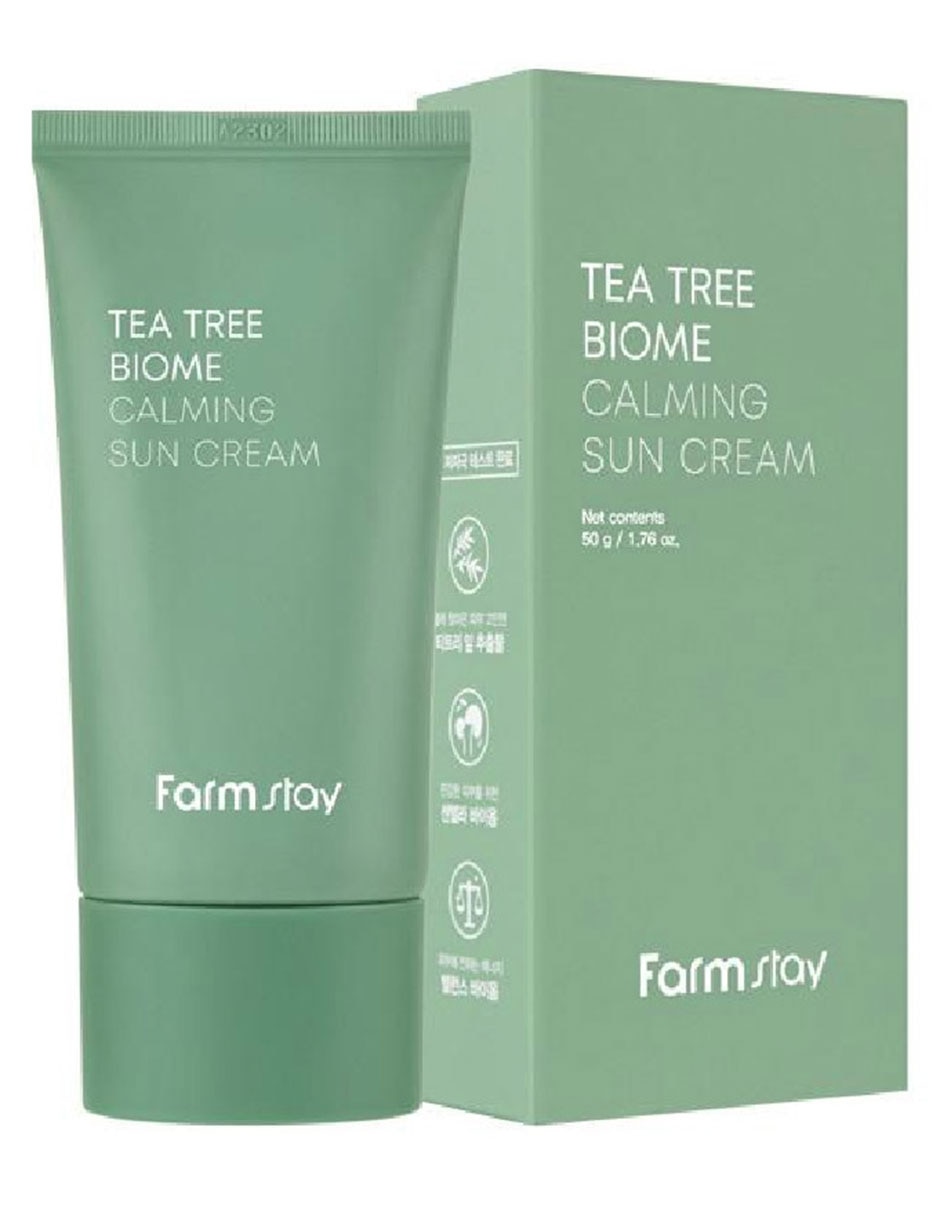 Protector solar FPS 50 Tea Tree Biome Calming Sun Cream 50 g 2