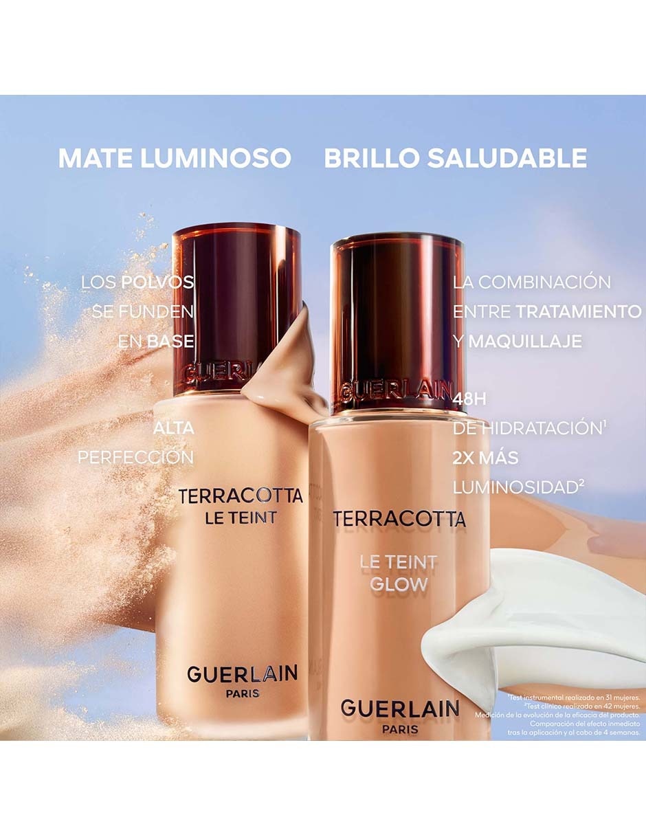 Base de maquillaje líquida Terracotta La Teint Glow luminoso 5