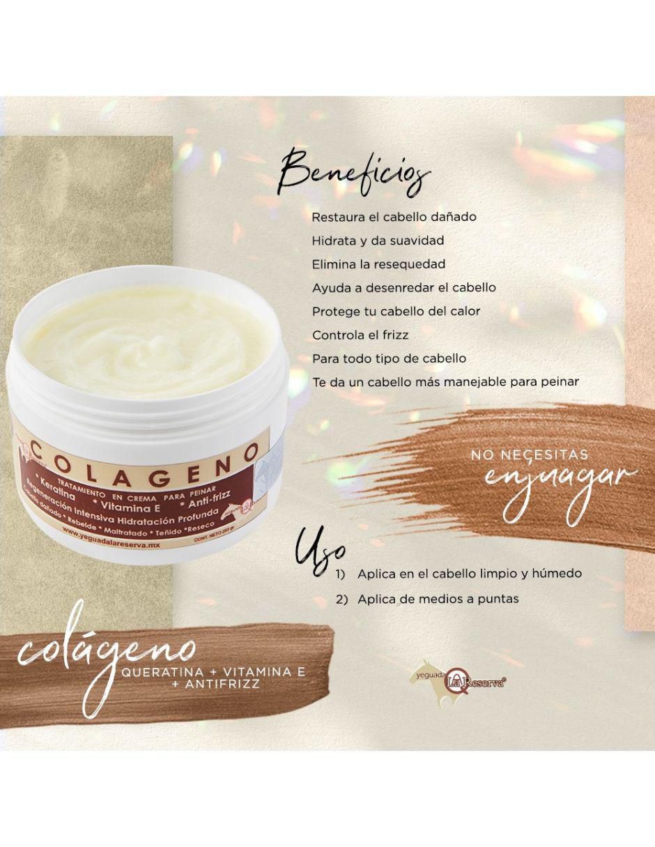 Crema para peinar para todo tipo de cabello Colágeno Para Cabello La Reserva para antifrizz 2