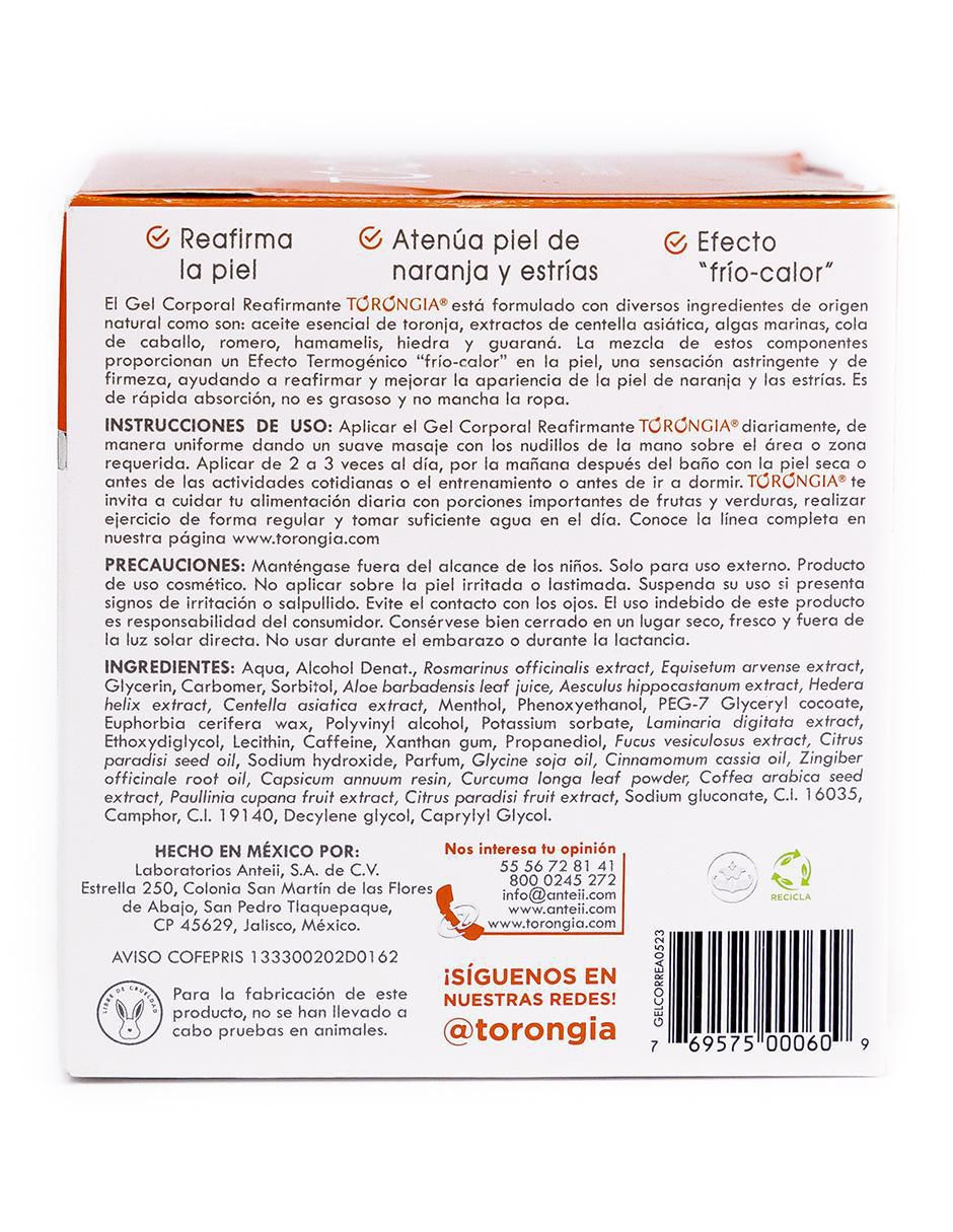 Gel corporal reafirmante 4