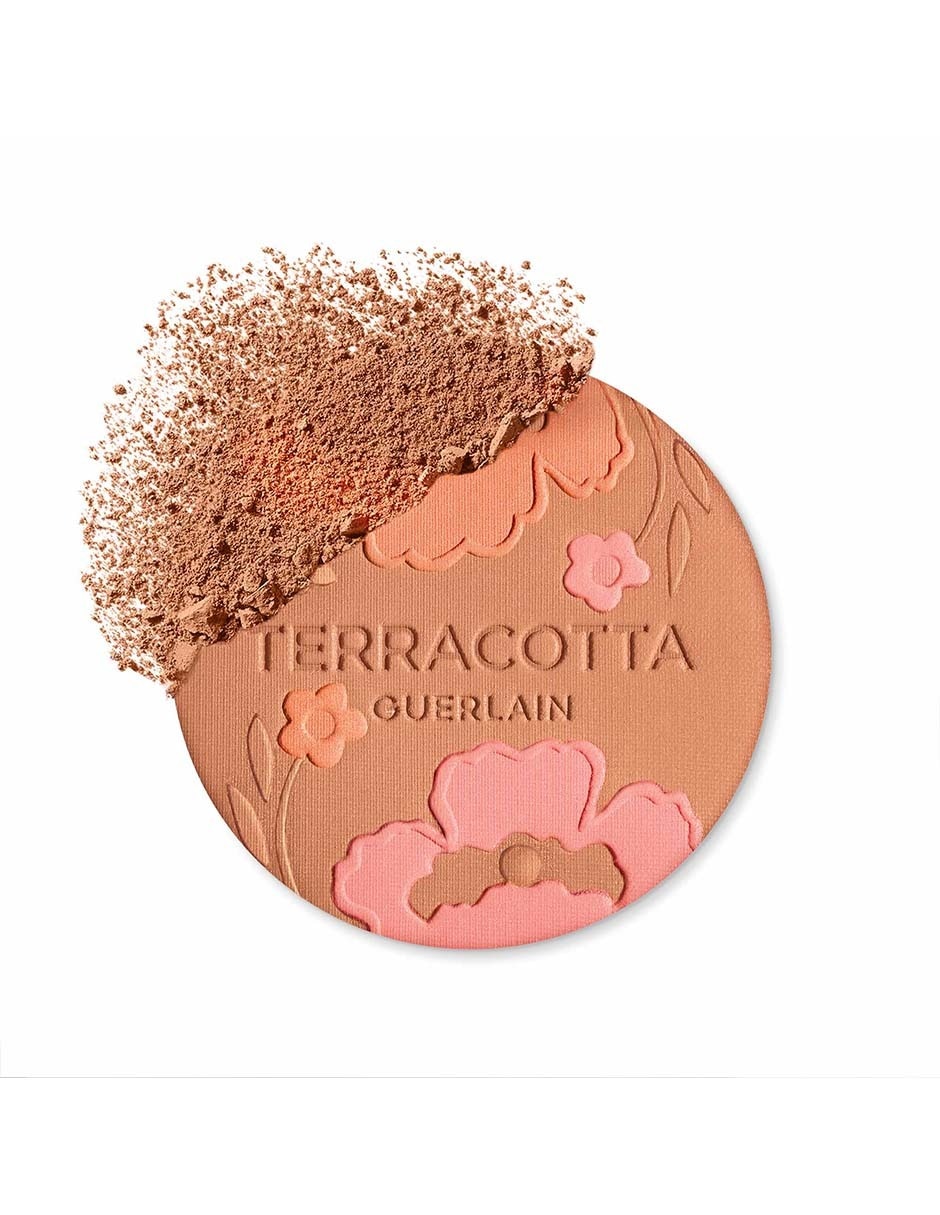 Paleta de blush e iluminador en polvo compacto Terracotta 2