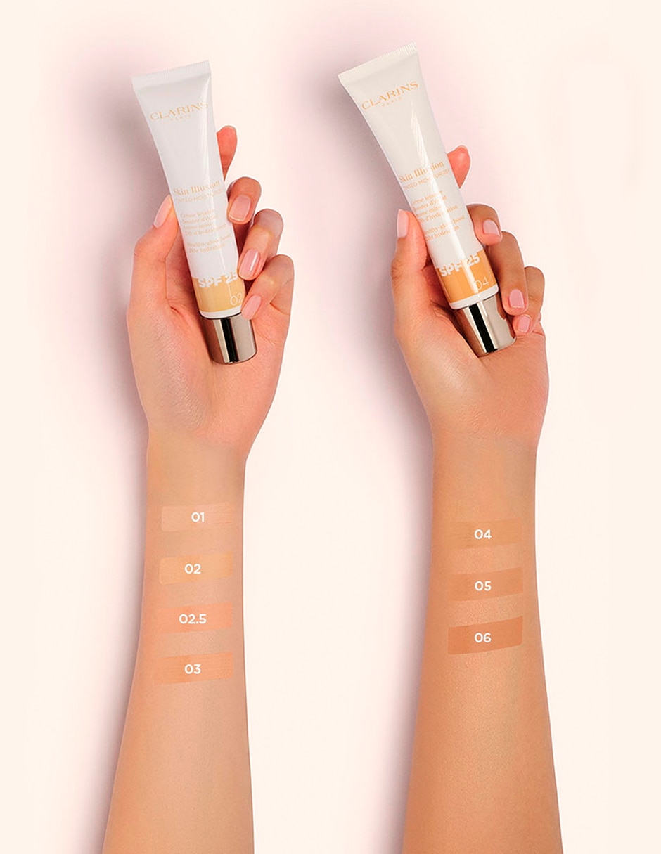 Base de maquillaje líquida Skin Illusion Tinted Moisturizer luminosa 3