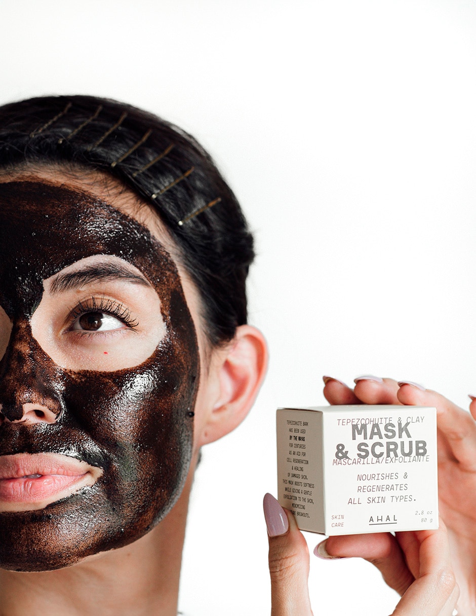 Exfoliante facial Tepezcohuite & Clay Mask&Scrub para todo tipo de piel 4