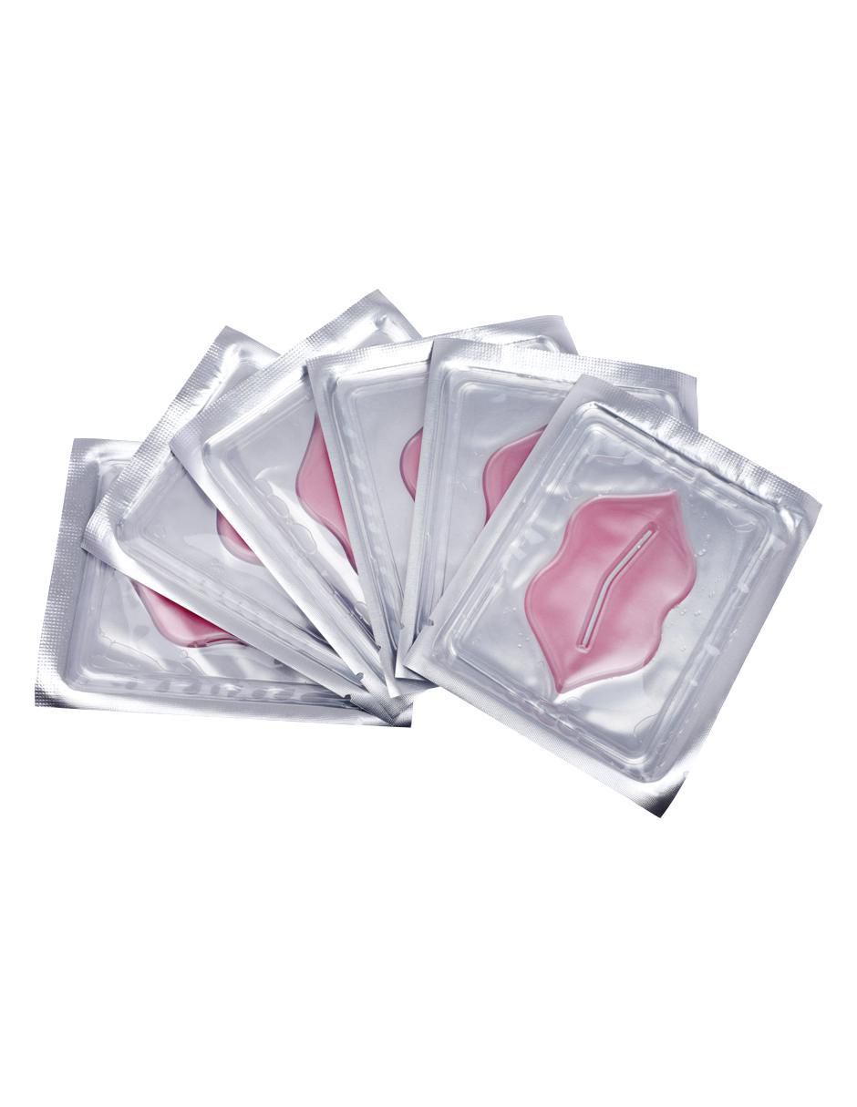 Mascarilla para labios hidratante con colágeno y vino tinto para revitalizar 6 piezas