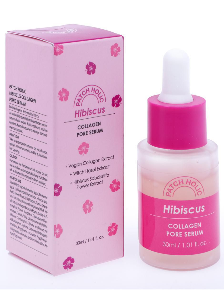 Sérum revitalizante facial suero para poros hibiscus collagen todo tipo de piel