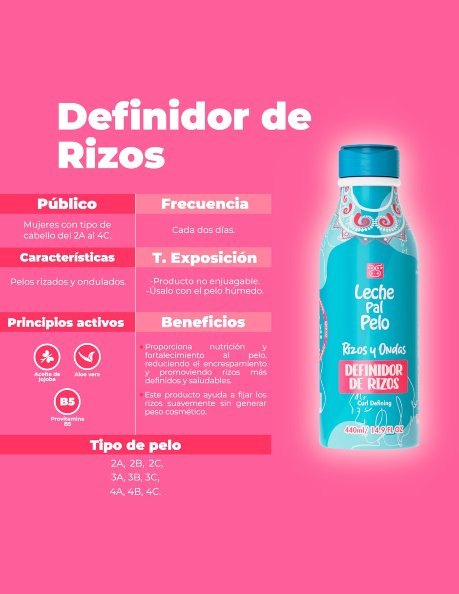 Crema para peinar para cabello rizado rizos y ondas definidor de rizos 440ml para hidratar 2