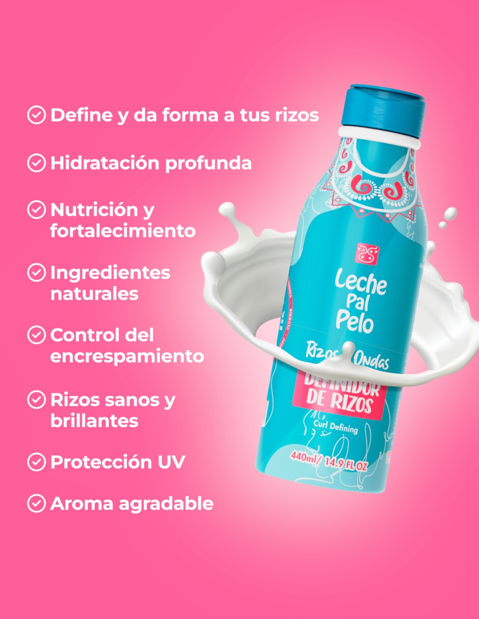 Crema para peinar para cabello rizado rizos y ondas definidor de rizos 440ml para hidratar 3