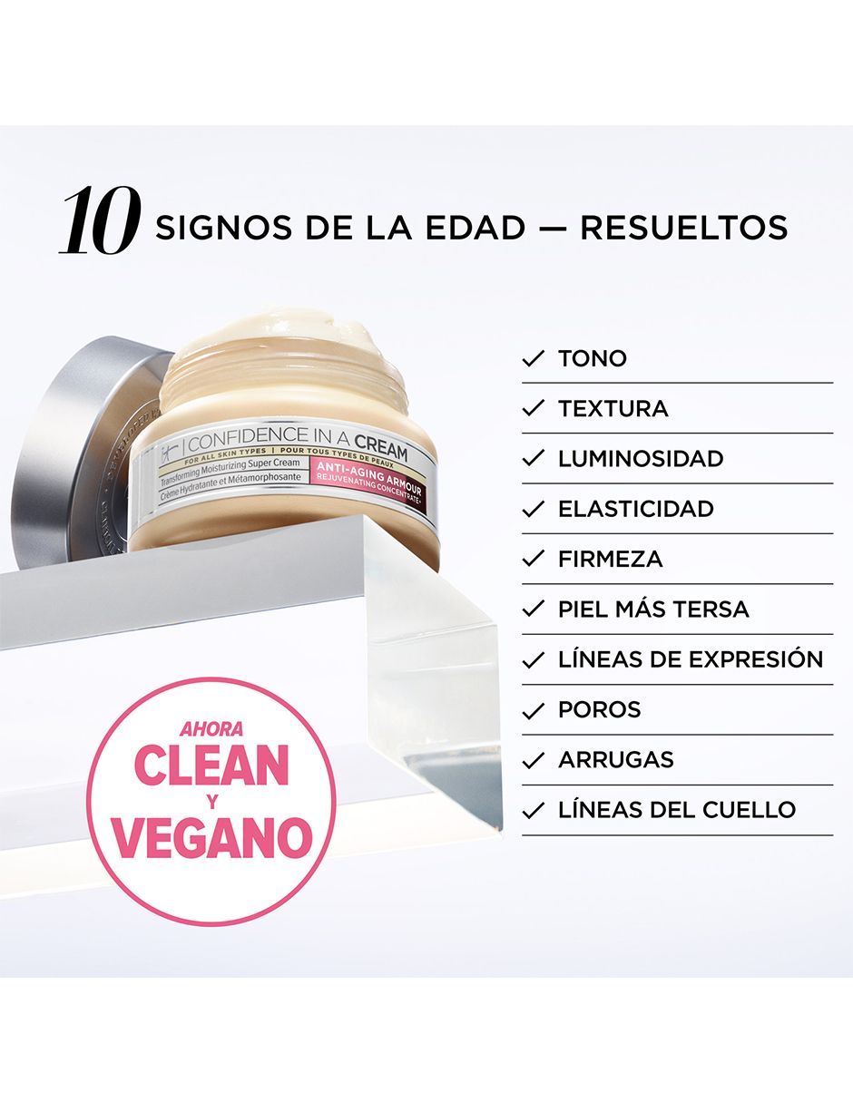 Crema facial recomendada para hidratar día y noche Confidence in a cream renovation 60 ml todo tipo piel 2