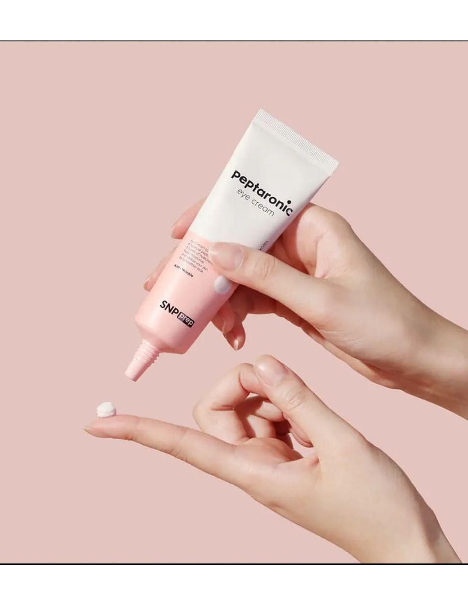 Crema para contorno de ojos recomendada para prevenir signos de la edad día y noche SNP PREP Peptaronic para todo tipo piel 2