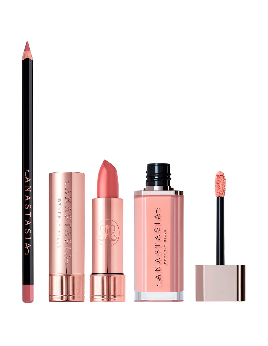 ABH LIP TRIO PUCKER UP,ROSA CENIZO