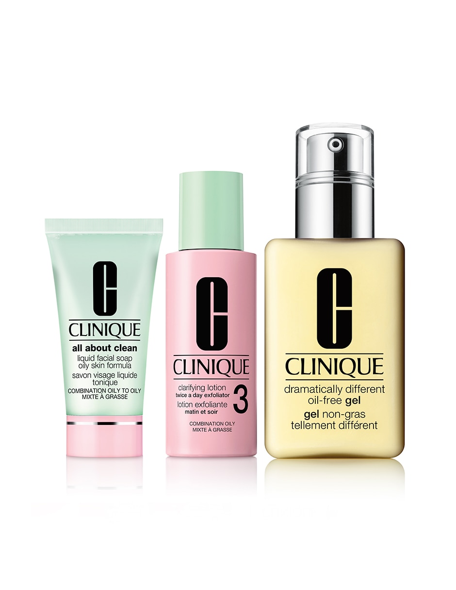 Tratamiento facial set de limpieza e hidratación de 3 pasos para piel mixta a grasa hidratante Tratamiento facial set de limpieza e hidratación de 3 pasos para piel mixta a grasa hidratante