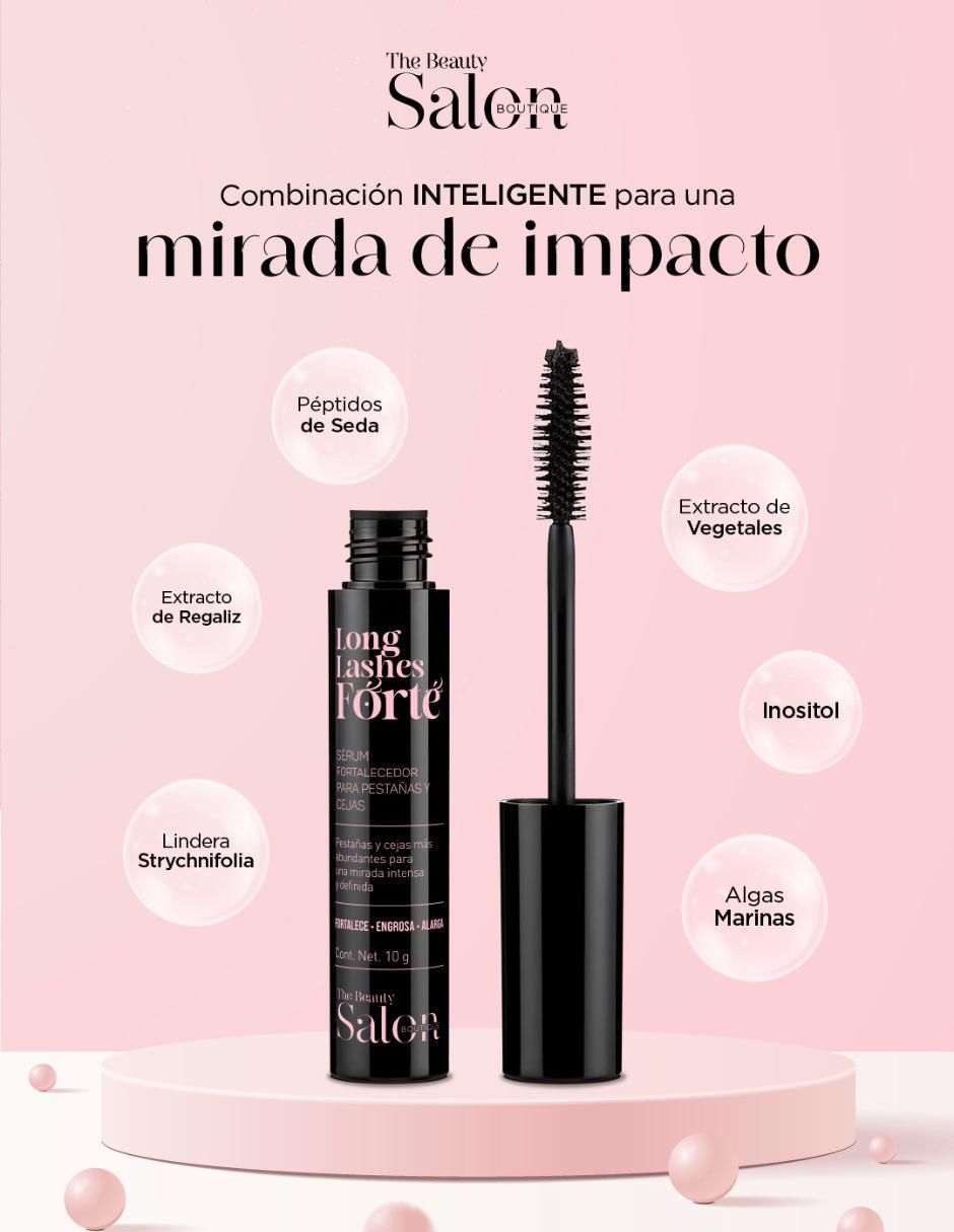 Sérum fortalecedor para pestañas y cejas Long lashes forté todo tipo de piel