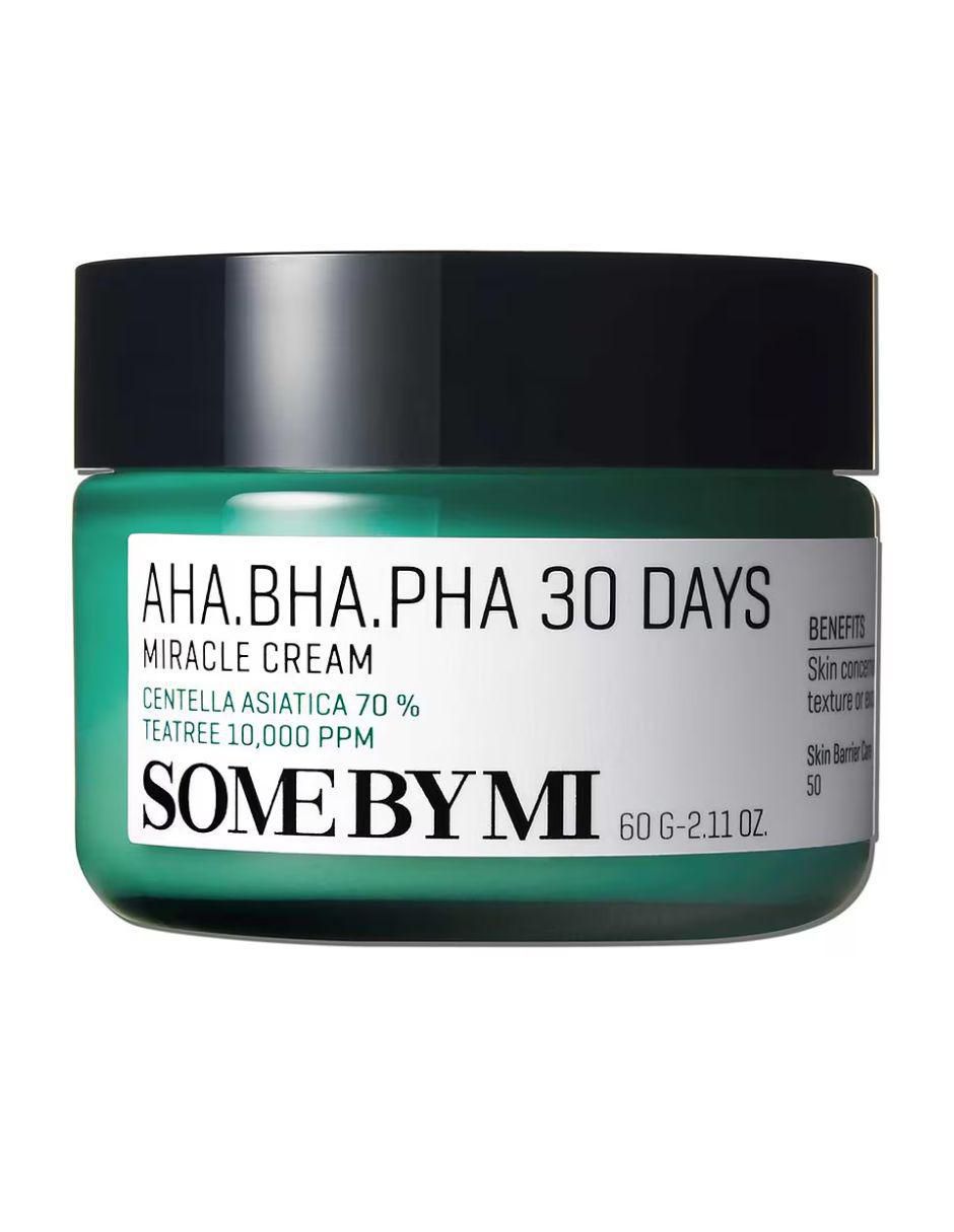 Crema facial recomendada para acné día y noche AHA BHA PHA 30 Days para piel mixta y grasa