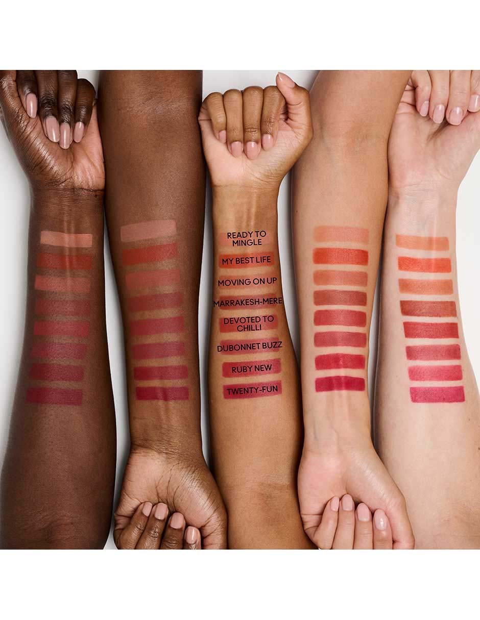 MAC LIPSTICK POWDER KISS HAZY,NARANJA