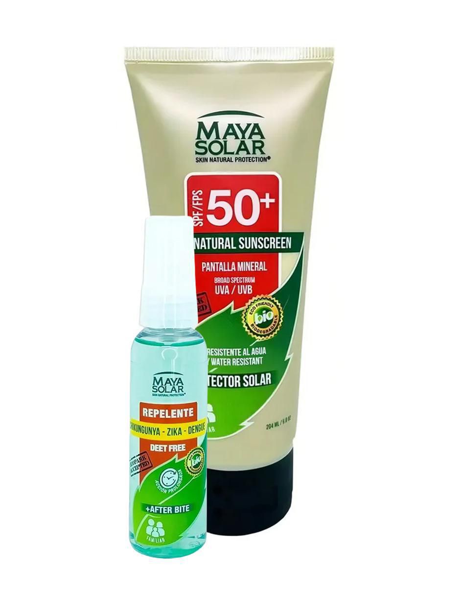 Kit de bloqueador solar "fps" 50+ kit protector solar biodegradable maya solar sin famili sin tamaño