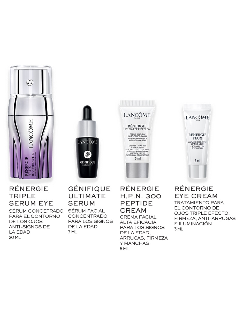 Kit tratamiento para facial Kit de regalo Rénergie H.C.F Triple Serum Eye antiedad Lancôme Mamás 2