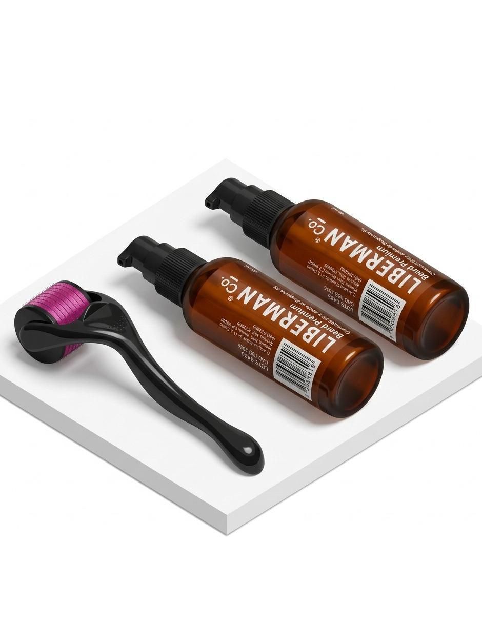 Kit tratamiento para barba y cabello Beard Premium con aceite de bergamota al 5% 2