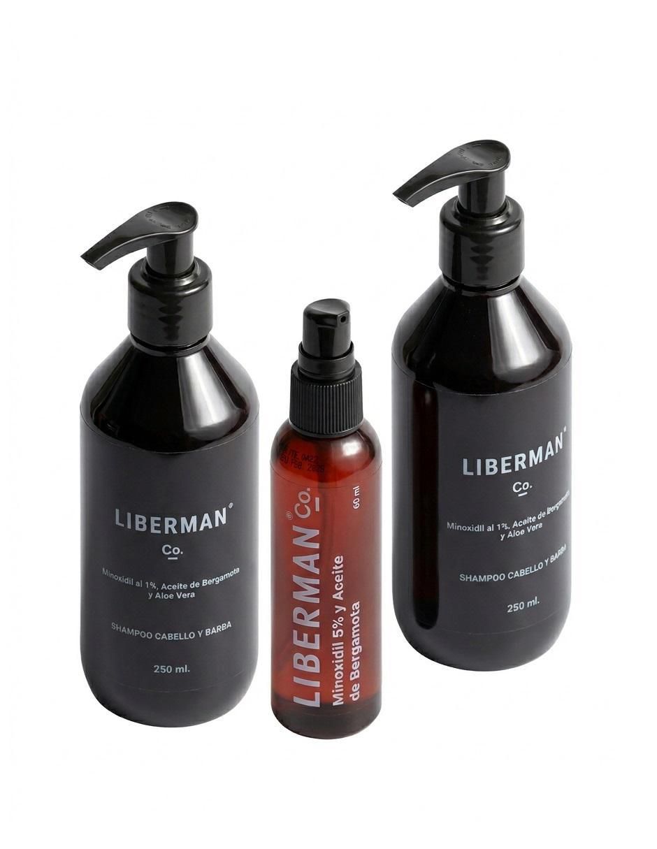 Kit tratamiento para barba y cabello Minoxidil con Aceite de Bergamota 2